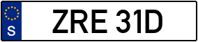 Trailer License Plate